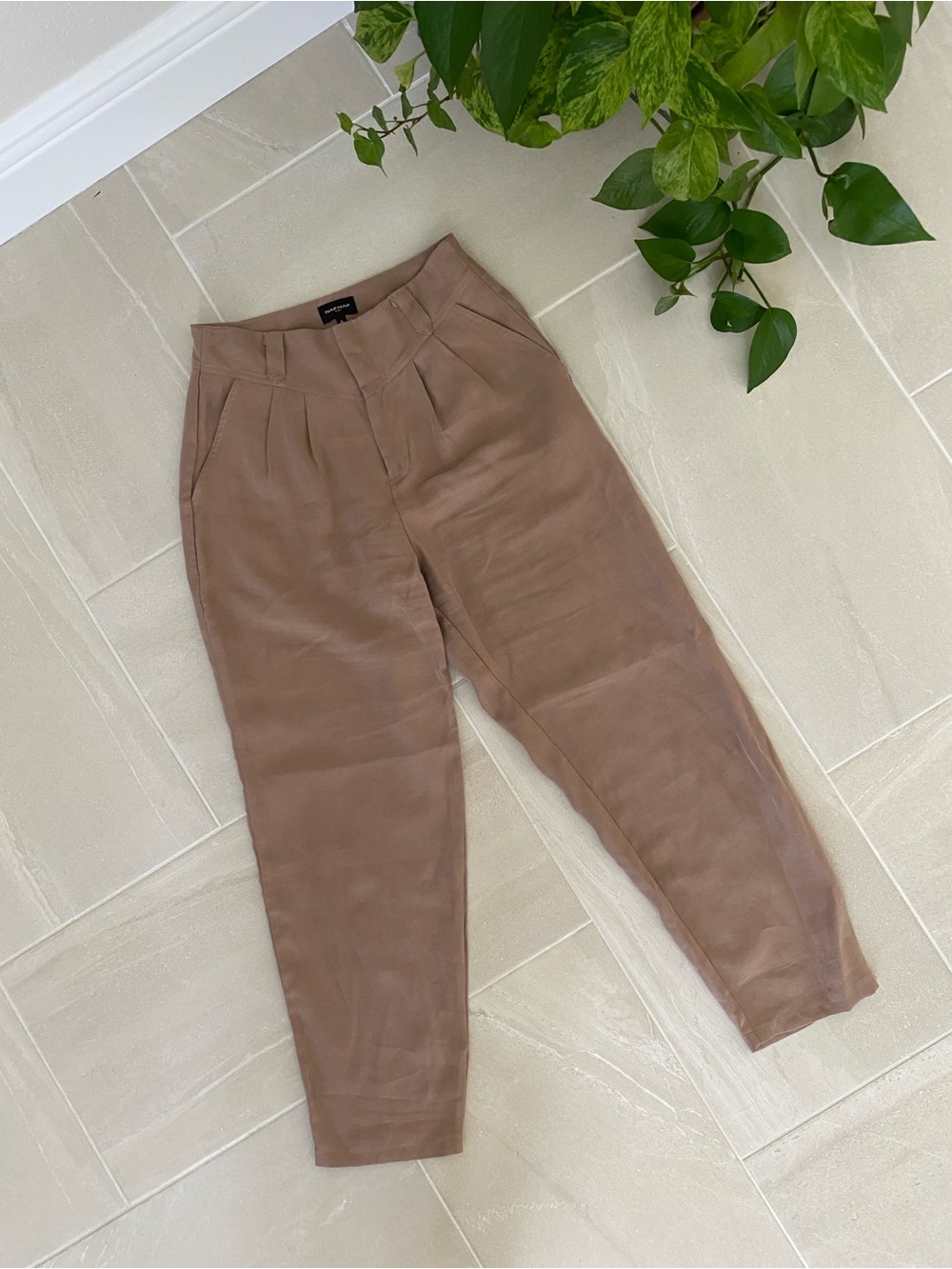 NAF NAF Beige Tailored Trousers